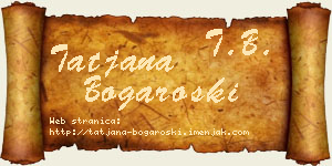 Tatjana Bogaroški vizit kartica